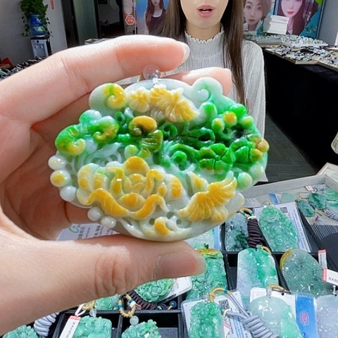 翡翠未镶嵌项链翡翠