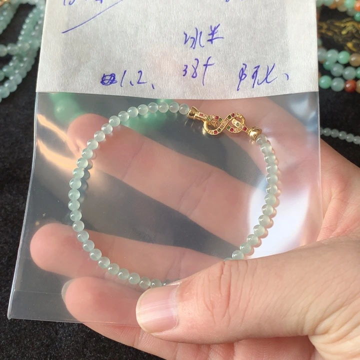 定制翡翠未镶嵌定制翡翠珠串