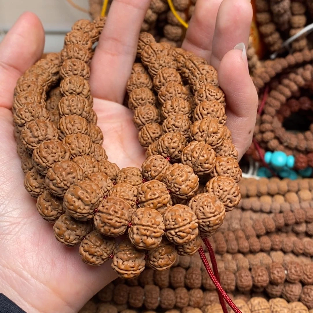 金刚菩提吊坠大****羊纯血老树王108卡12