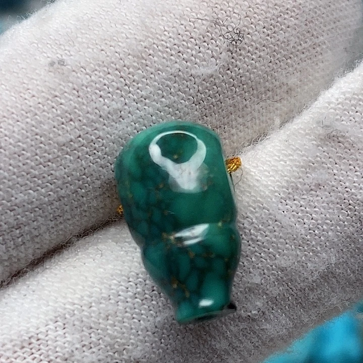 绿松石未镶嵌天然原矿 地大质检