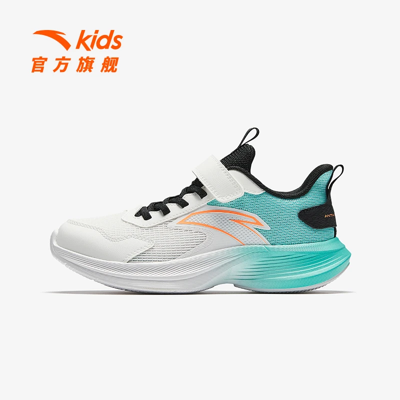 安踏儿童男大童跑鞋2025夏新款透气舒适防滑耐磨青少年网面运动鞋