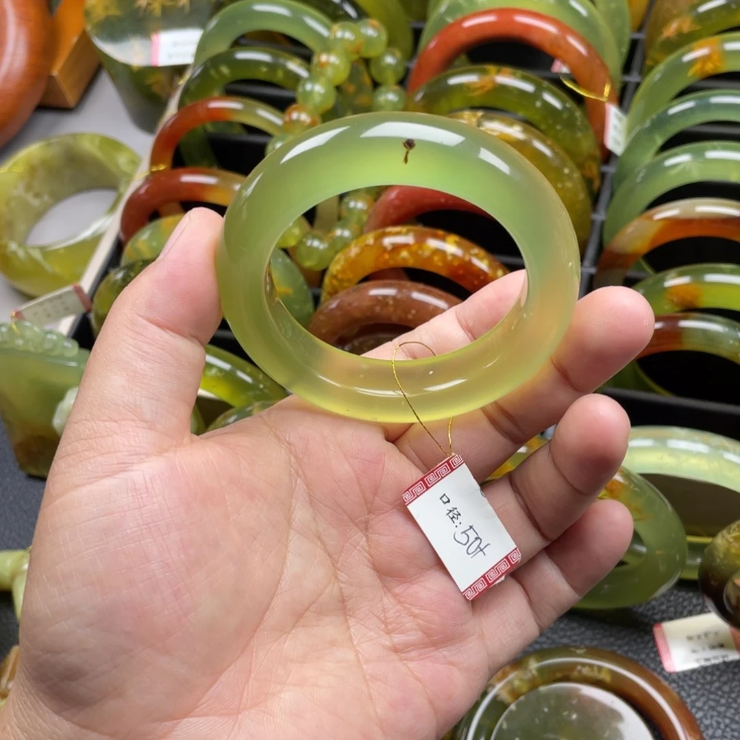 未镶嵌蛇纹石玉手镯