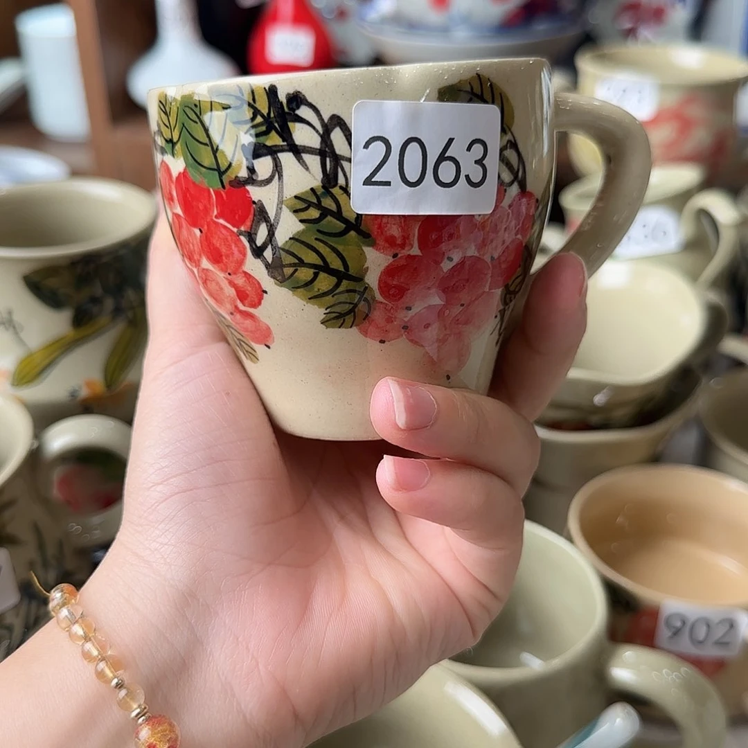 琉璃手工艺品景德镇陶瓷高温杯子2063