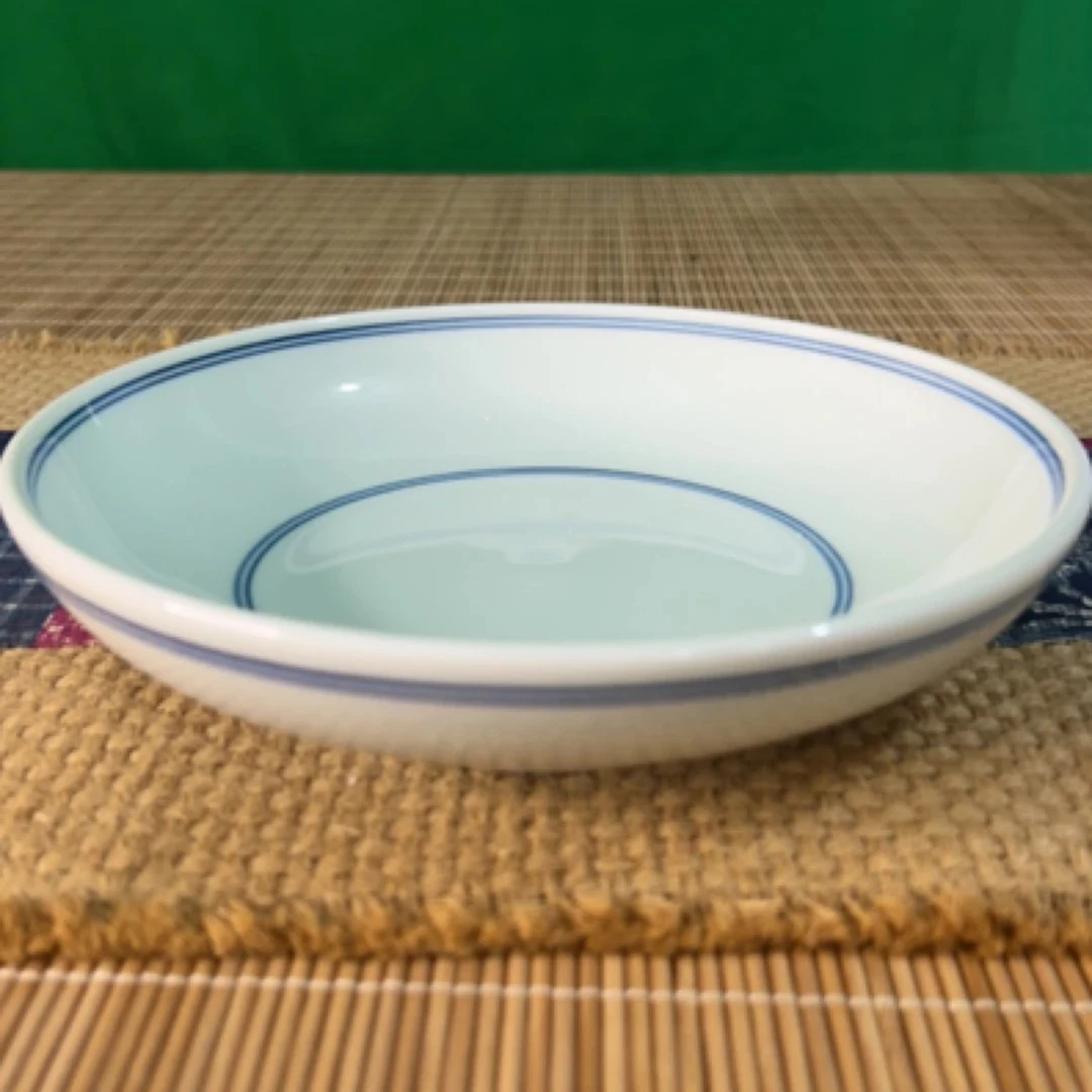 微瑕7.5寸双线深汤盘盘直径18.5cm高度4.5cm（单只装）