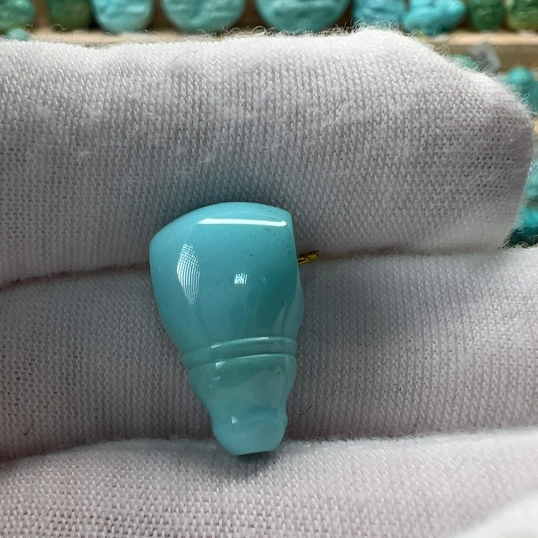 未镶嵌绿松石三通10.3mm