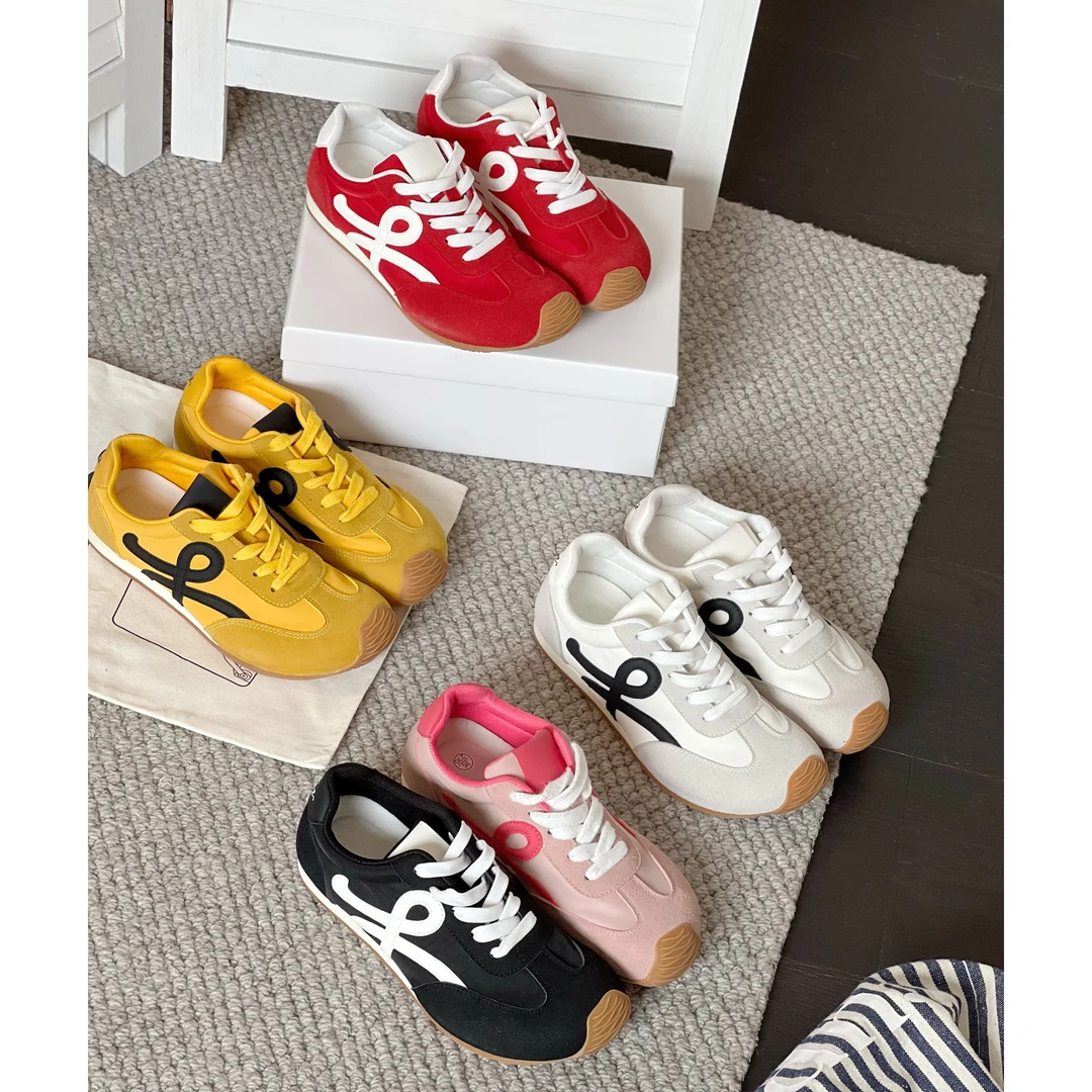 【平底内增高】2025春新款平底德训鞋女时尚百搭复古运动鞋休闲鞋