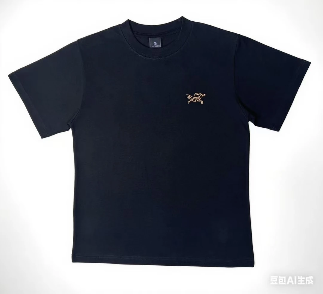 【刺绣骨架】刺绣骨架短袖T恤休闲商务潮流风016