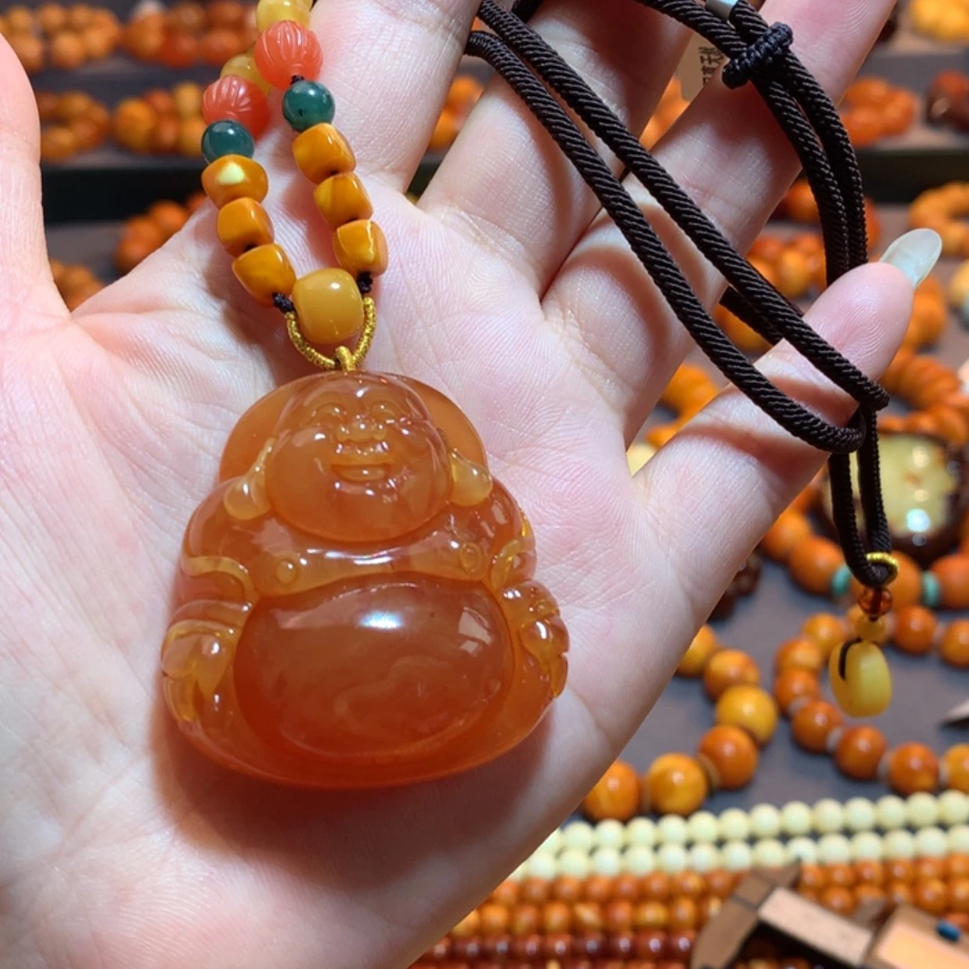 【闪购商品】蜜蜡吊坠(赠链)未镶嵌