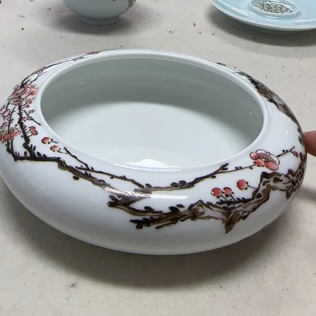 瓷片莫**语陶瓷作品 陶瓷手绘