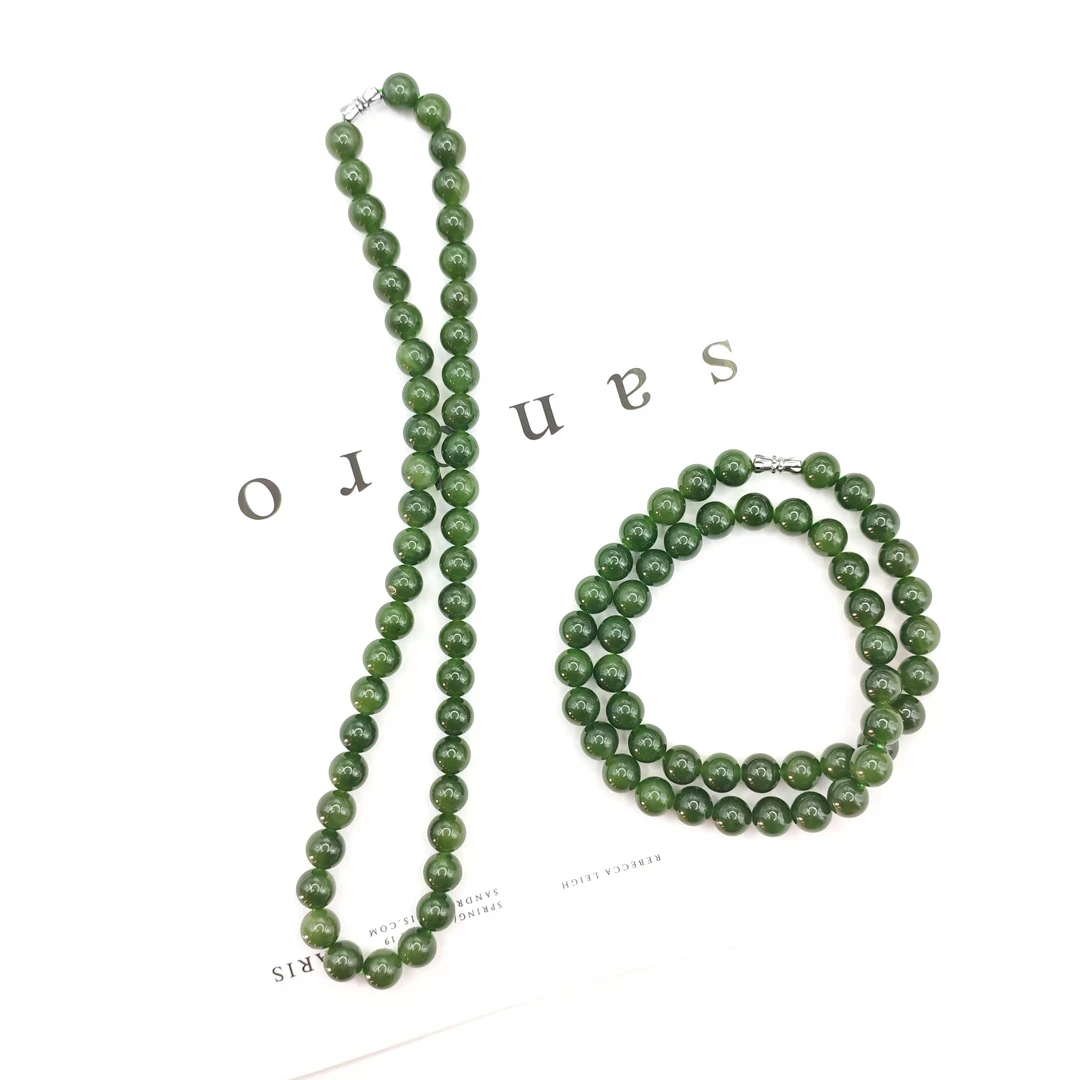 天然和田玉碧玉 细腻典雅设计款妈妈链 H314多样性发货拍一发一