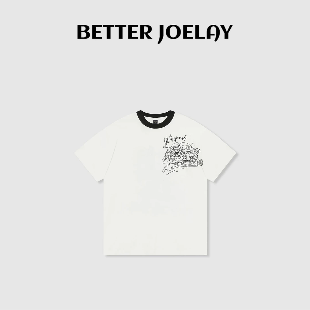 BETTER JOELAY -中版【惊险之旅】百搭T恤短袖休闲圆领KH1638