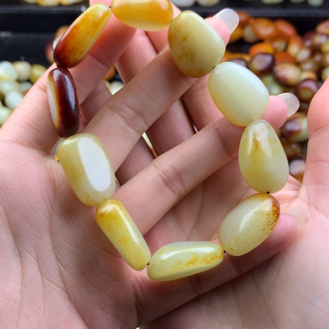 和田玉未镶嵌手链