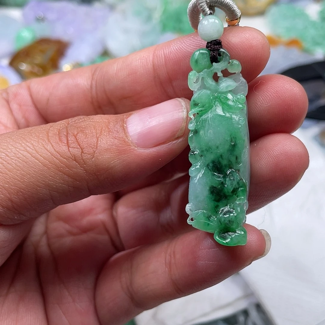 颈饰未镶嵌翡翠翡玉缘翡翠