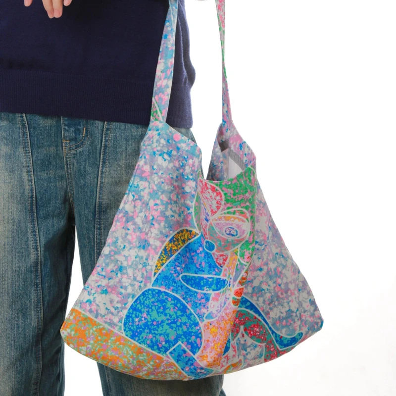 无则艺【沈月同款】原创文艺小众时尚印花百搭拥抱明星同款单肩包