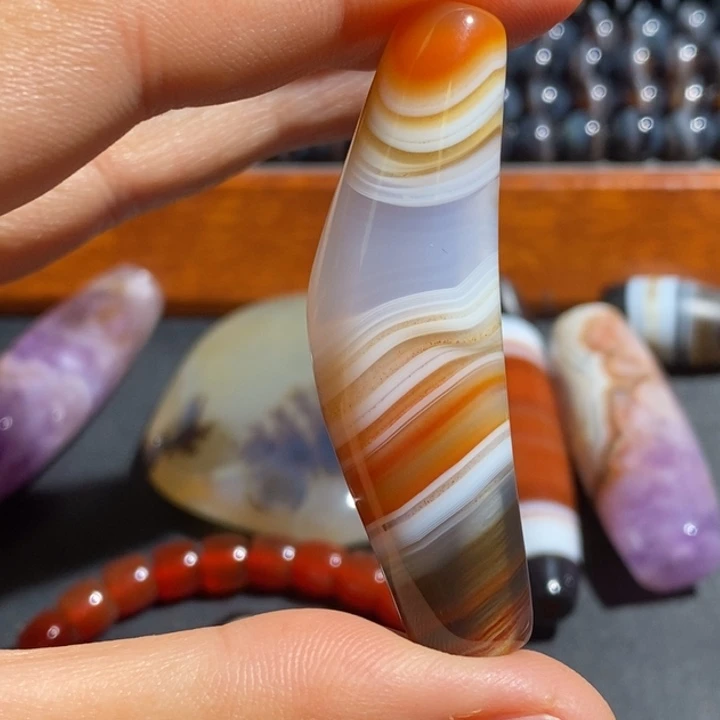 玛瑙/玉髓未镶嵌项链