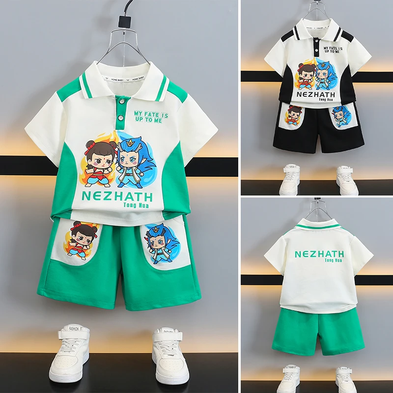 儿童夏装套装2025新款无袖polo两件套宝宝夏季薄款中小童时髦衣服