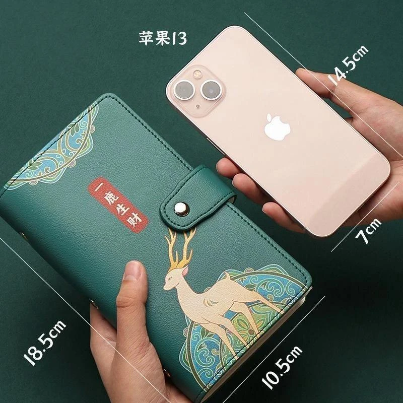 国潮存单收纳本皮面票据夹银行定期存款大容量存钱收纳册存单夹