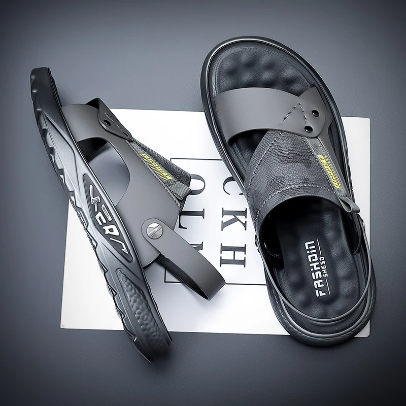 精品『设计师』力荐！凉鞋男款夏季户外休闲防水拖鞋男士软底沙滩鞋