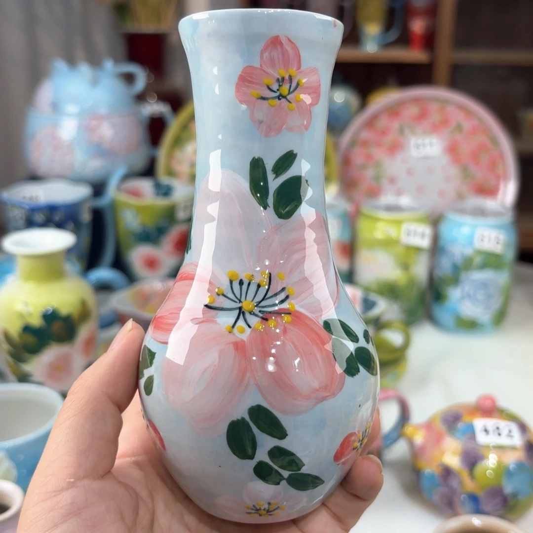景德镇手绘高温釉下彩陶瓷茶具