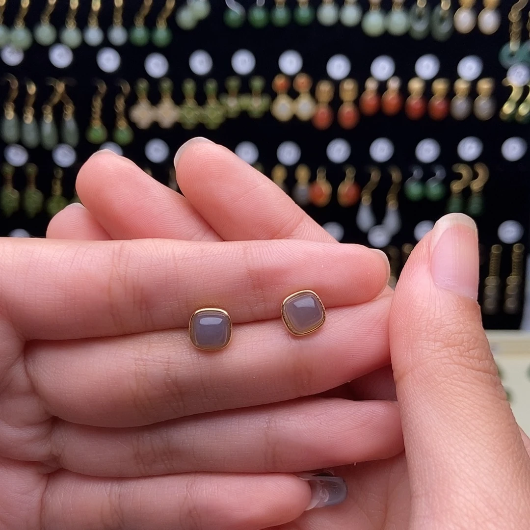 银S925镀金镶嵌手链和田玉