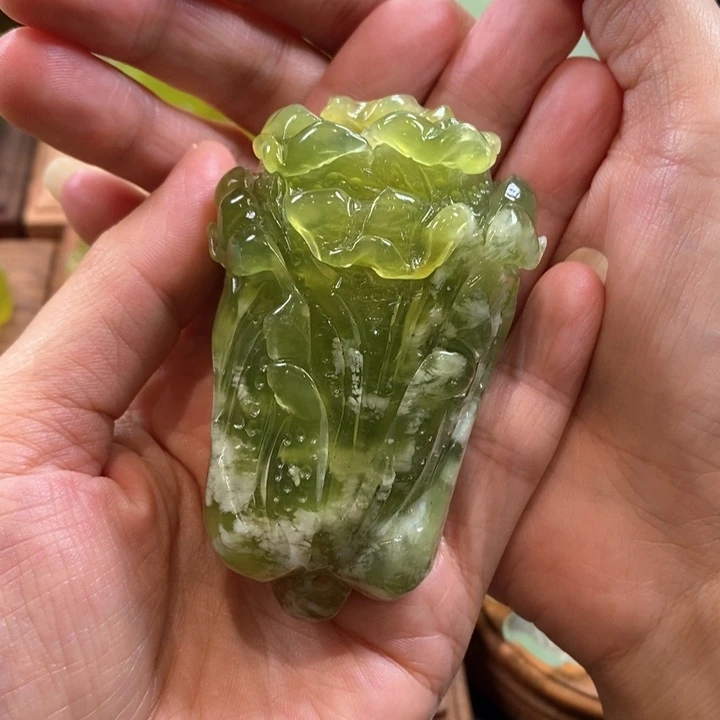 未镶嵌蛇纹石玉手把