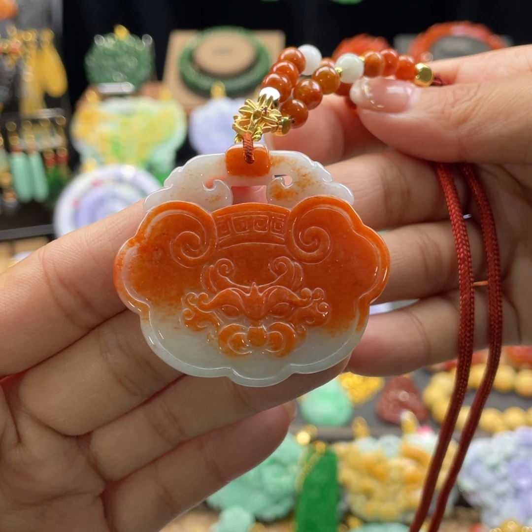 翡翠颈饰未镶嵌D***n代编织