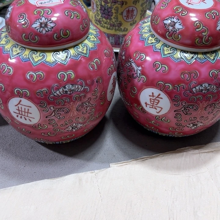 景德镇陶瓷工艺品摆件缘*铭
