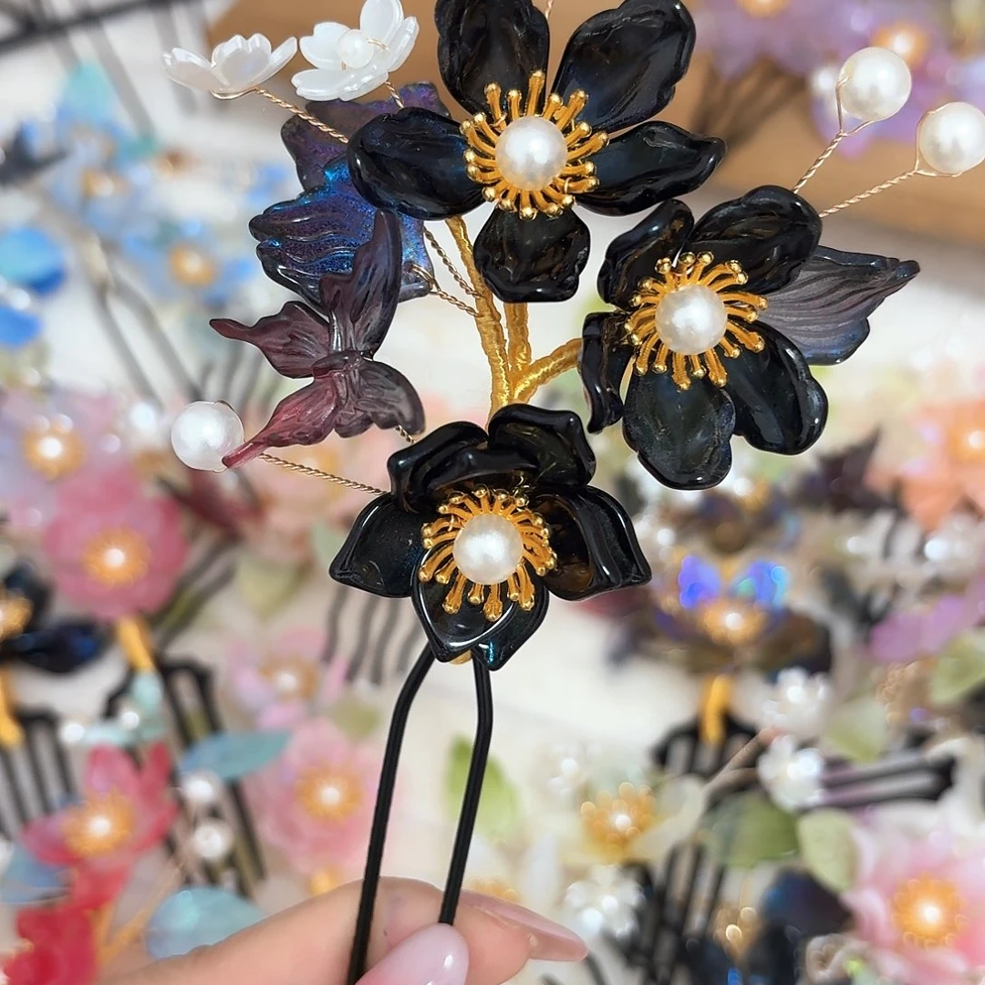 铁合金仿水晶琉璃发簪秒杀活动