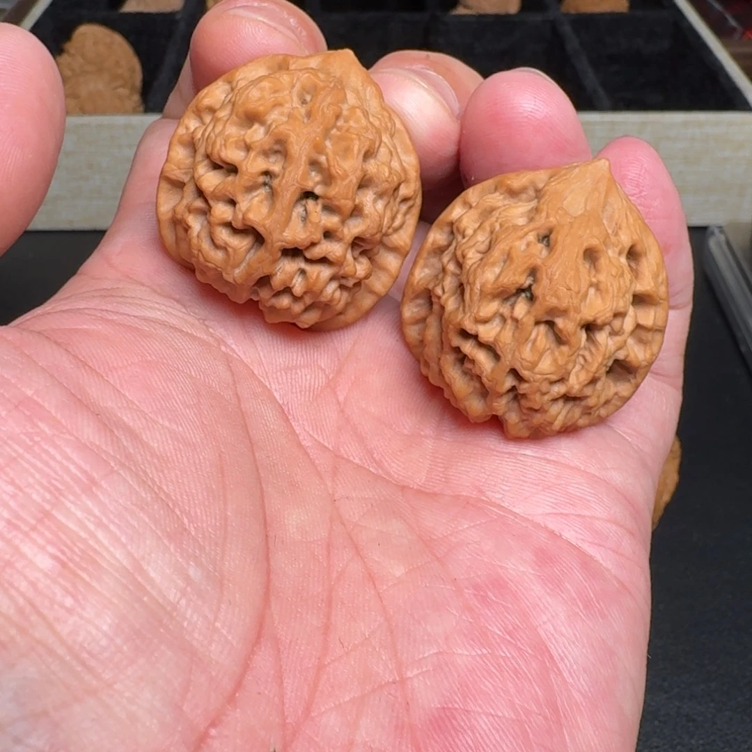 小***妖文玩核桃把件全品太行龙纹 尺寸33