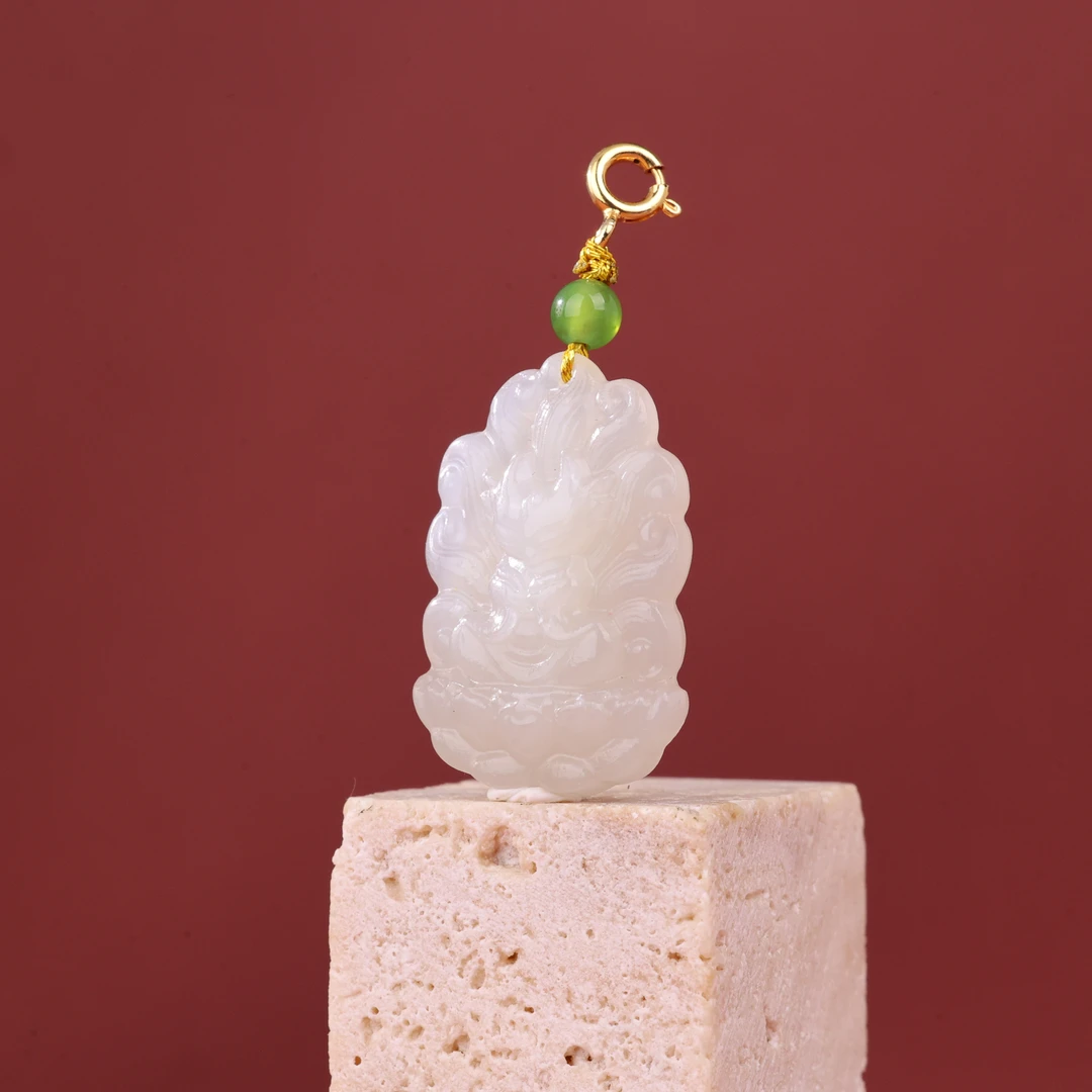 【央博玉】和田玉吊坠-YB95090048-多样性发一|BHT5