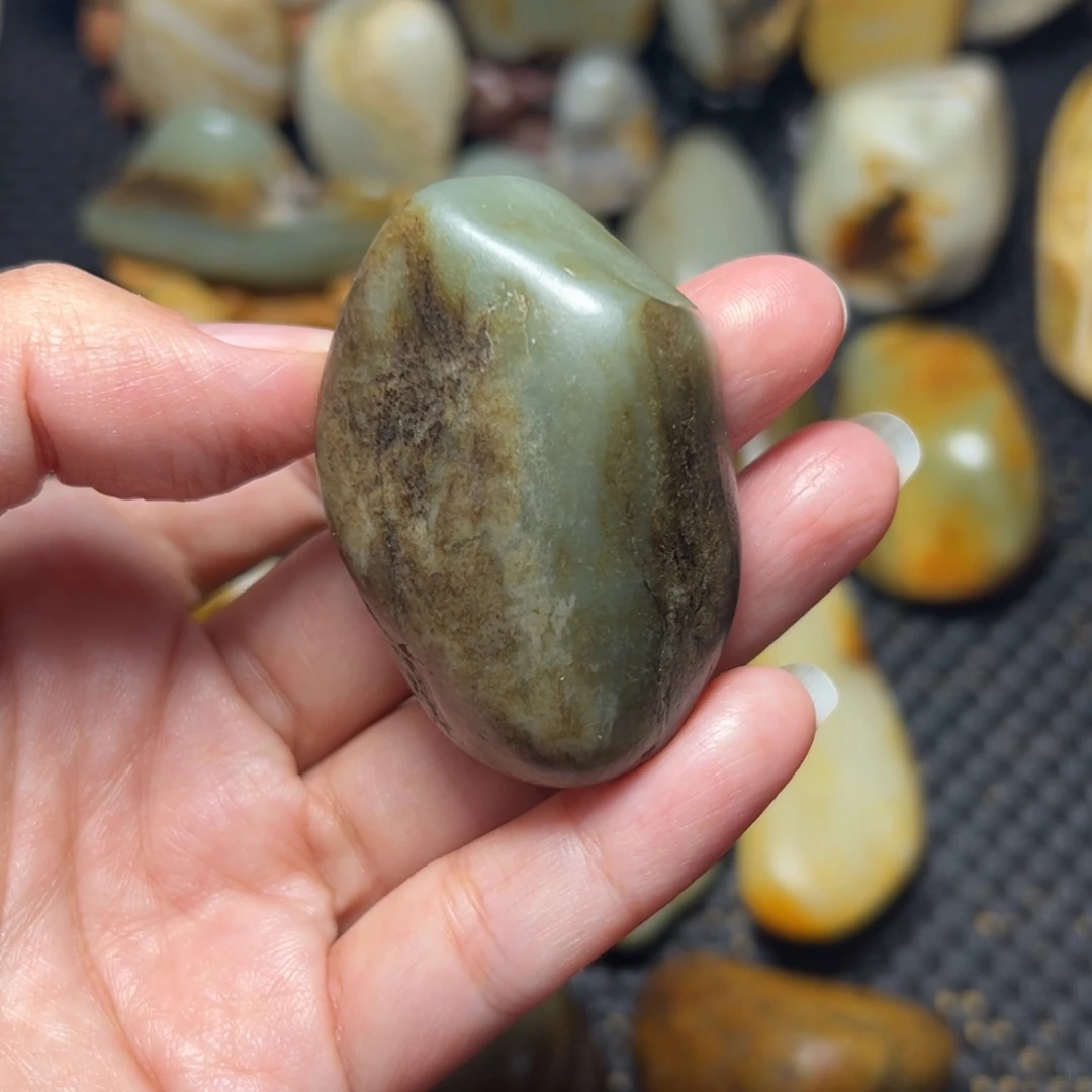 和田玉未镶嵌挂件57