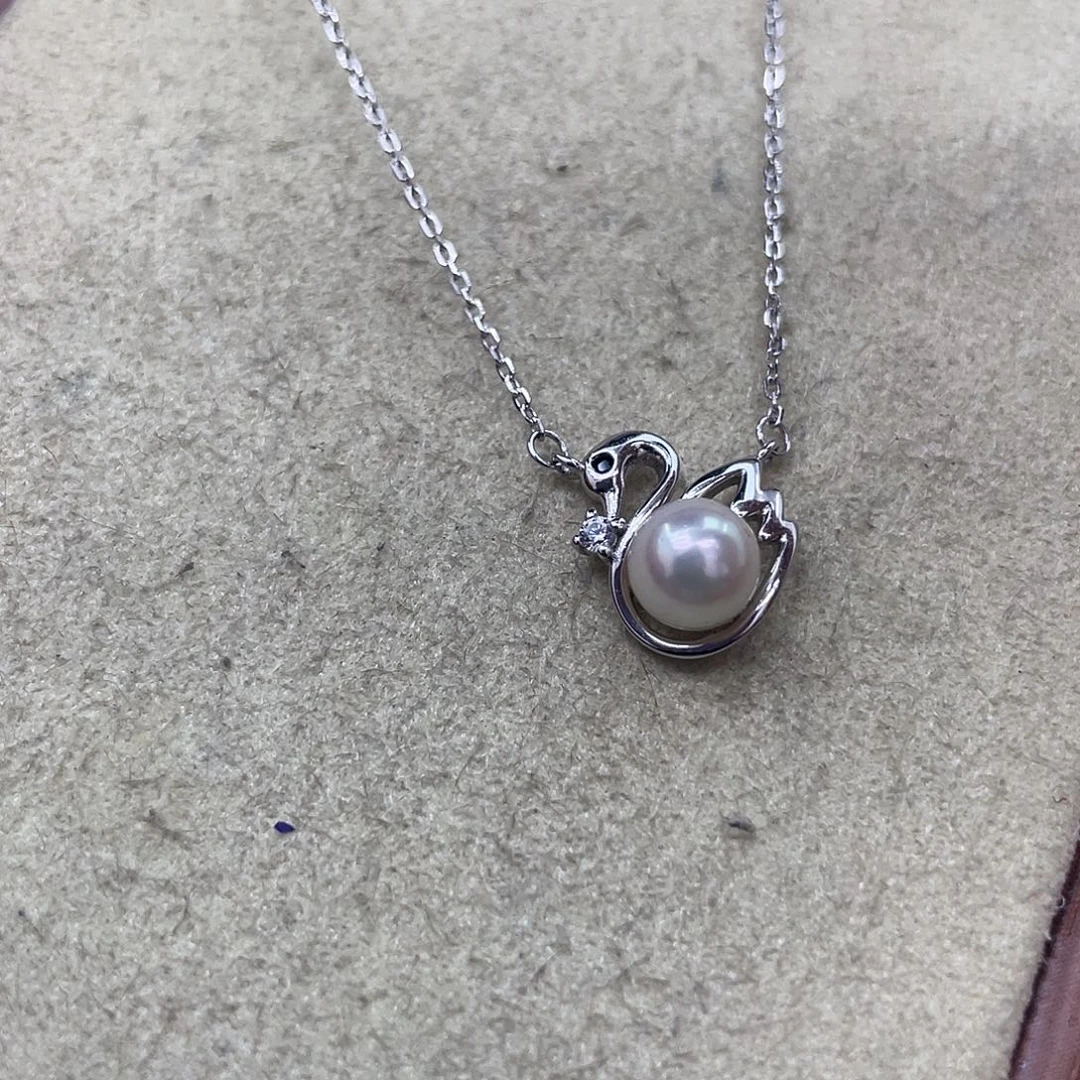 银S925镶嵌海水珍珠颈饰
