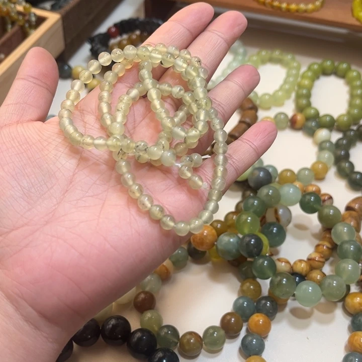 蛇纹石玉未镶嵌手链卡6