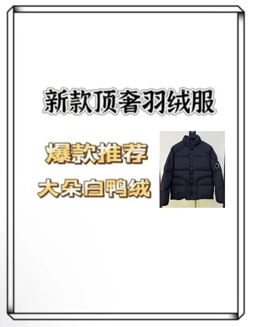 【28号链接CJ】2025年男士新款秋冬款羽绒服高定外套26030