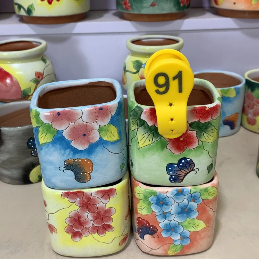 演*正品 现货红陶花盆