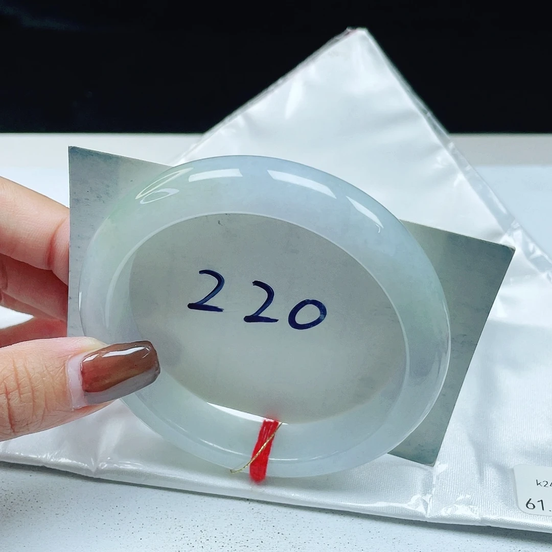 翡翠未镶嵌手镯 正圈61+