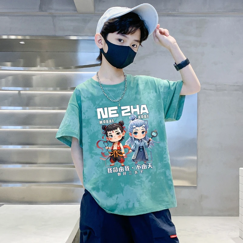 【100%纯棉】儿童T恤短袖外贸品质2025夏款半袖中大男童夏季上衣潮T