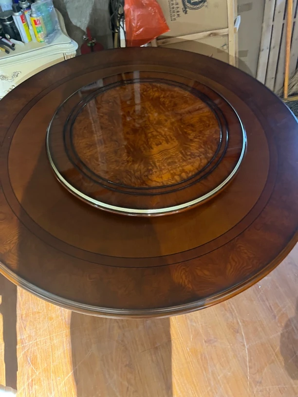 高77*135*135圆餐桌、转盘直径80