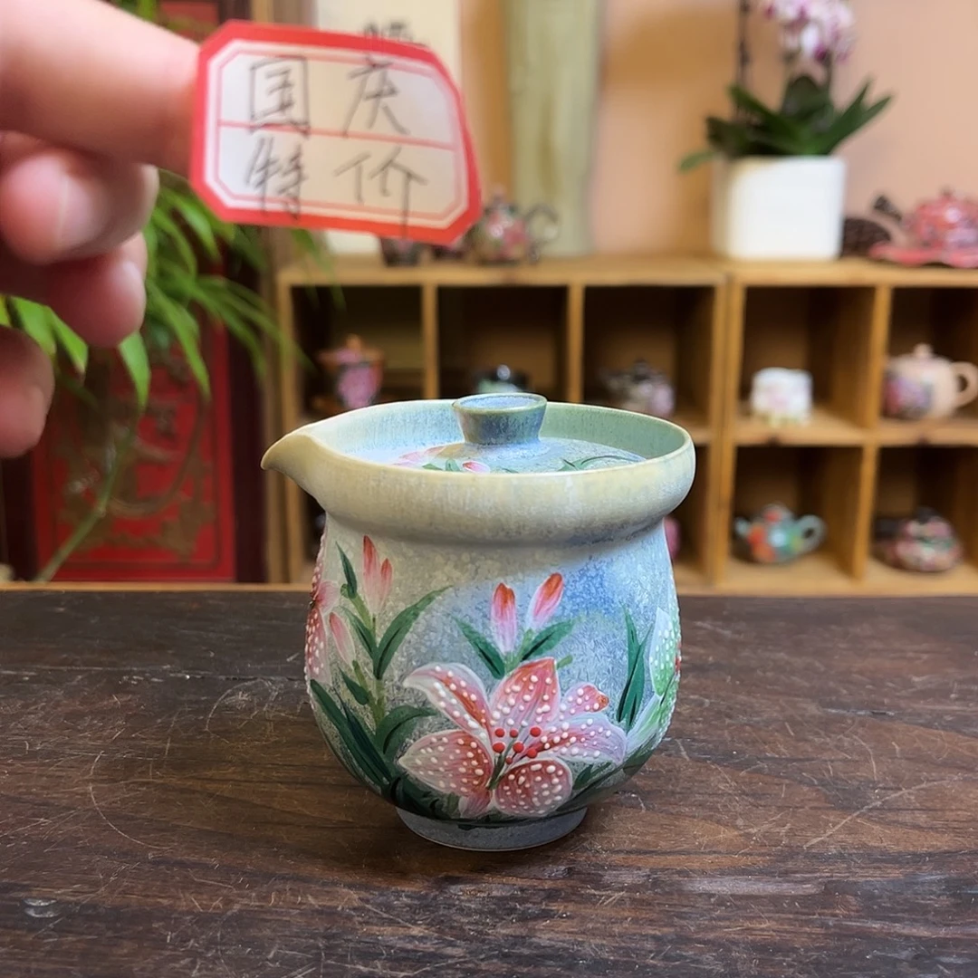 柴烧手工手绘陶瓷