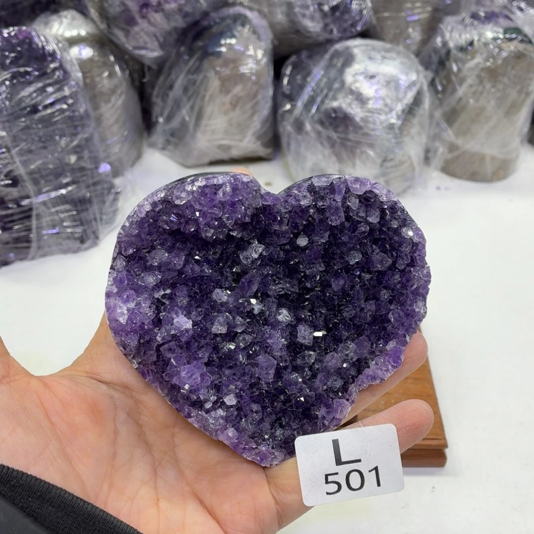 未镶嵌水晶摆件天然紫水晶