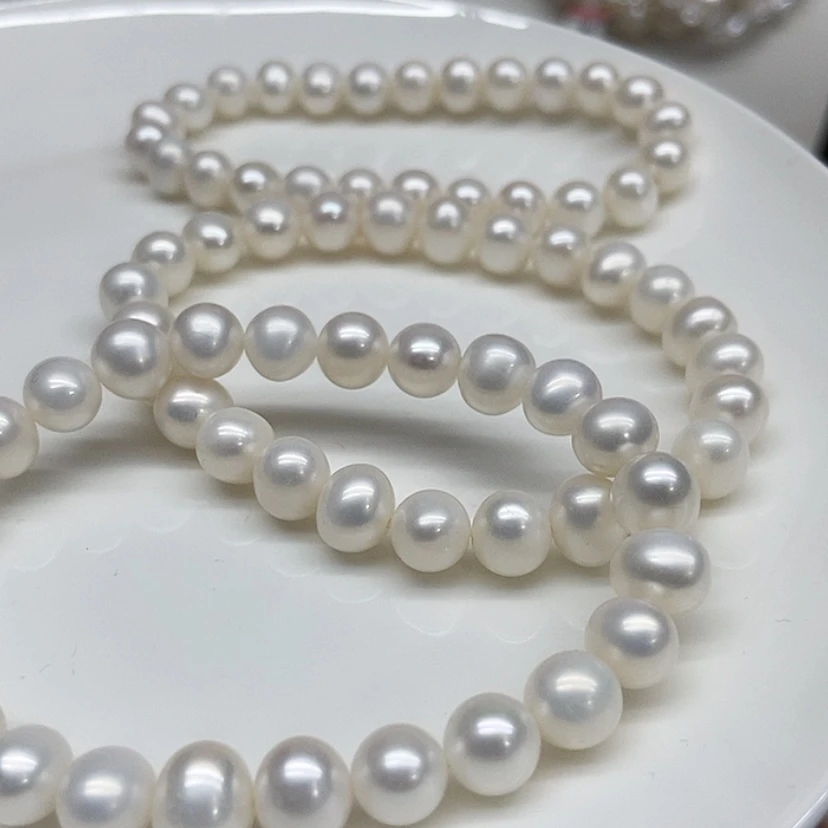 【闪购商品】银S925镶嵌手串淡水珍珠7-7.5毫米