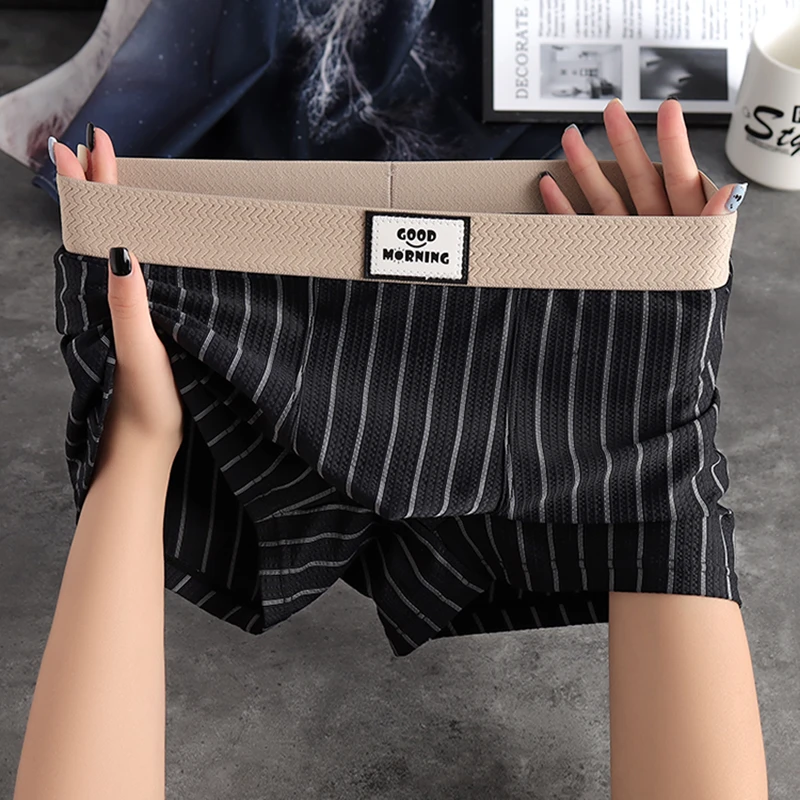 夏季冰丝薄款男士内裤男款冰爽平角裤舒适透气四角裤青年学生短裤