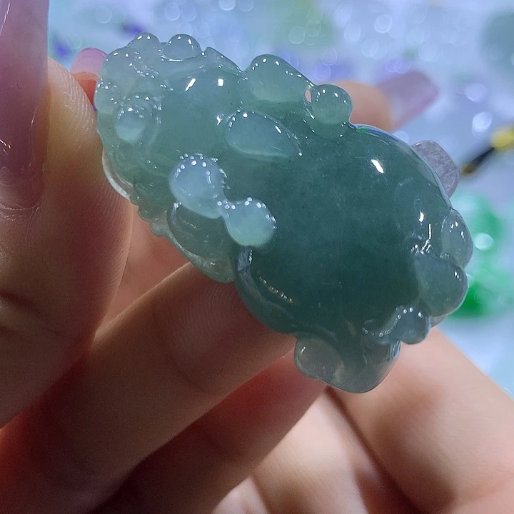 翡翠未镶嵌颈饰天然翡翠A货吊坠