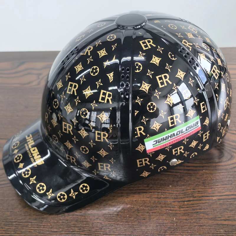 电动车头盔3c遮阳防晒高颜值通风透气轻便棒球帽男女鸭舌帽安全帽