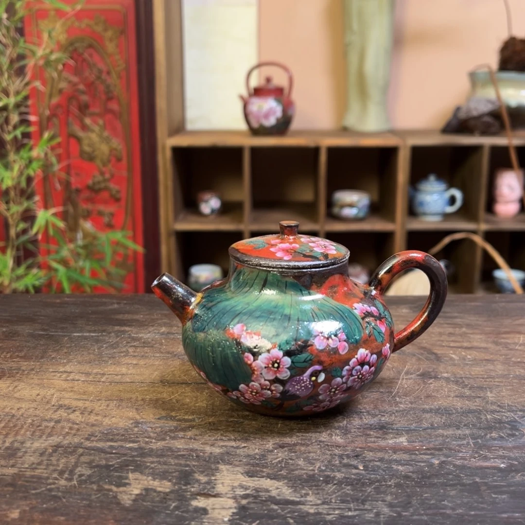 杯柴烧手工手绘陶瓷