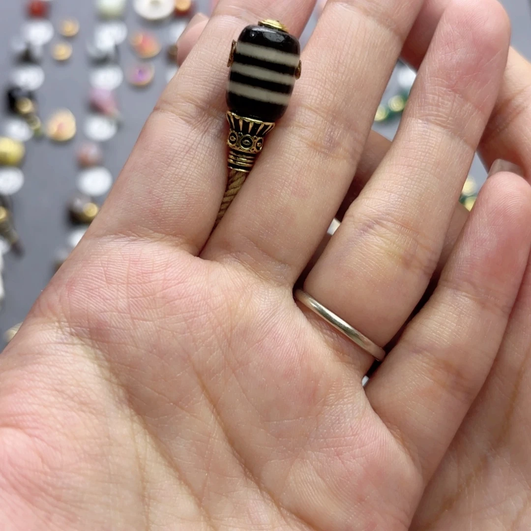 玛瑙/玉髓未镶嵌文玩配饰适配4-7mm的串