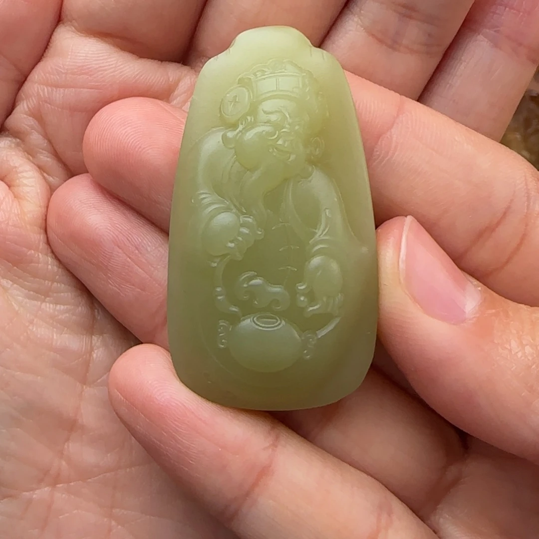 定制和田玉L*P黄口财神