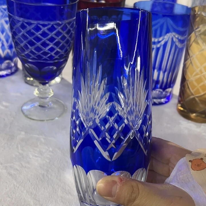 水晶玻璃平底款微瑕一个