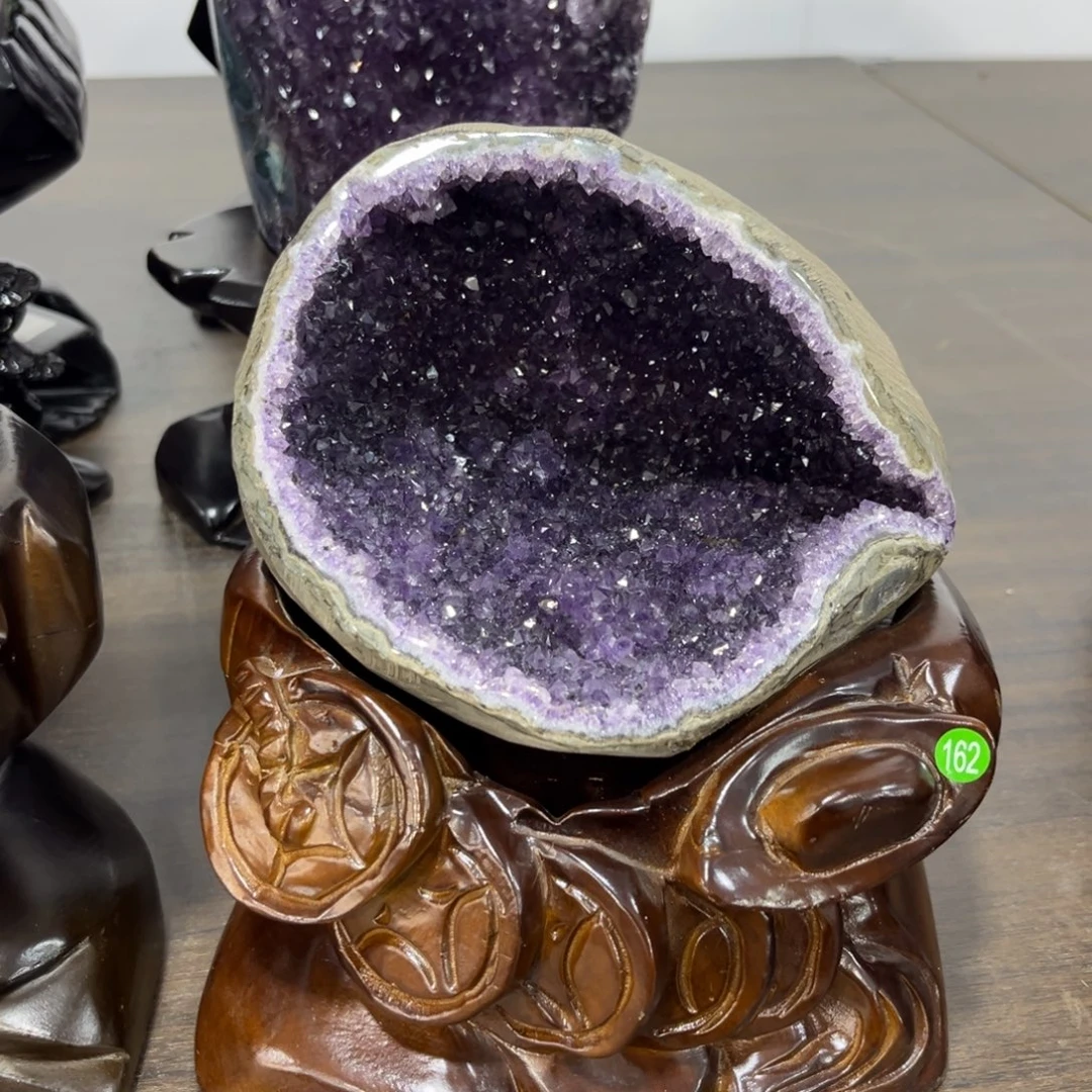 紫晶摆件未镶嵌钱袋子