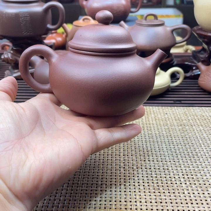 茶壶紫砂紫泥容天壶